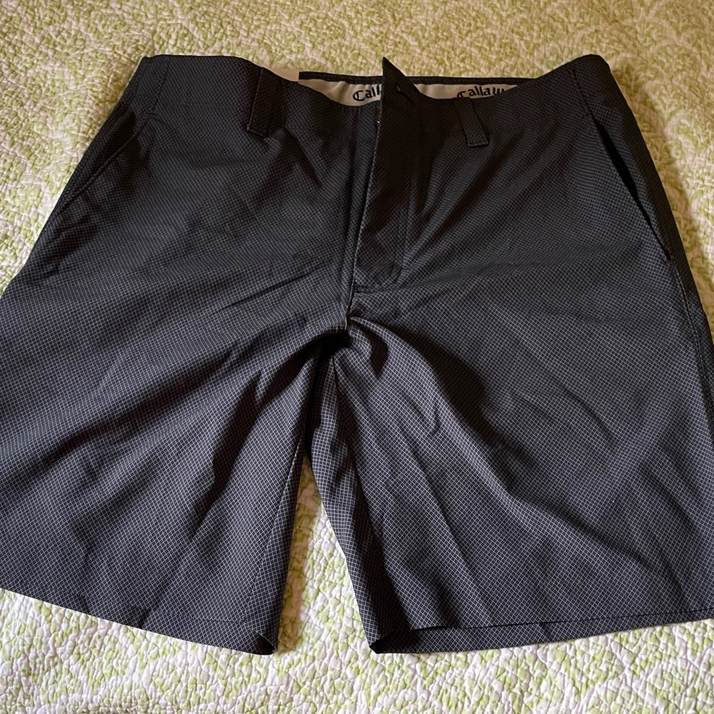 Callaway Men's Dark Gray Flat Front Shorts